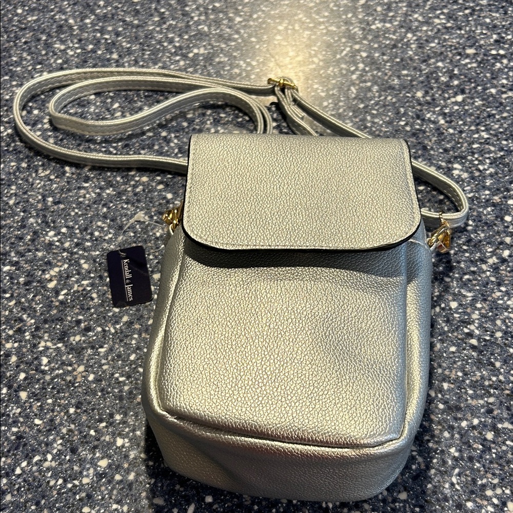 Silver Crossbody Bag